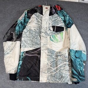 Quiksilver Ski Jacket Boys 12 Multicolor Travis Rice Signature QuikTech 10K Snow
